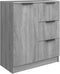 vidaXL - Dressoir - 60x30x70 - cm - bewerkt - hout - grijs - sonoma - eiken