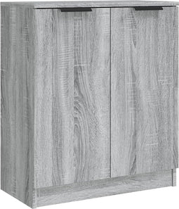 vidaXL - Dressoir - 60x30x70 - cm - bewerkt - hout - grijs - sonoma - eiken
