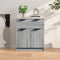 vidaXL - Dressoir - 60x30x70 - cm - bewerkt - hout - grijs - sonoma - eiken
