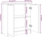 vidaXL - Dressoir - 60x30x70 - cm - bewerkt - hout - grijs - sonoma - eiken