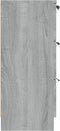 vidaXL - Dressoir - 60x30x70 - cm - bewerkt - hout - grijs - sonoma - eiken