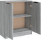 vidaXL - Dressoir - 60x30x70 - cm - bewerkt - hout - grijs - sonoma - eiken