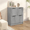 vidaXL - Dressoir - 60x30x70 - cm - bewerkt - hout - grijs - sonoma - eiken