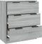 vidaXL - Dressoir - 60x30x70 - cm - bewerkt - hout - grijs - sonoma - eiken