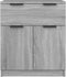 vidaXL - Dressoir - 60x30x70 - cm - bewerkt - hout - grijs - sonoma - eiken