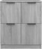 vidaXL - Dressoir - 60x30x70 - cm - bewerkt - hout - grijs - sonoma - eiken