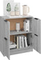 vidaXL - Dressoir - 60x30x70 - cm - bewerkt - hout - grijs - sonoma - eiken