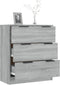 vidaXL - Dressoir - 60x30x70 - cm - bewerkt - hout - grijs - sonoma - eiken