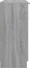 vidaXL - Dressoir - 60x30x70 - cm - bewerkt - hout - grijs - sonoma - eiken