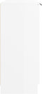 vidaXL - Dressoir - 60x30x70 - cm - bewerkt - hout - hoogglans - wit