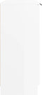 vidaXL - Dressoir - 60x30x70 - cm - bewerkt - hout - hoogglans - wit