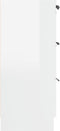 vidaXL - Dressoir - 60x30x70 - cm - bewerkt - hout - hoogglans - wit