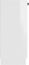 vidaXL - Dressoir - 60x30x70 - cm - bewerkt - hout - hoogglans - wit