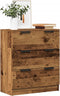 vidaXL - Dressoir - 60x30x70 - cm - bewerkt - hout - oud - houtkleurig