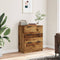 vidaXL - Dressoir - 60x30x70 - cm - bewerkt - hout - oud - houtkleurig