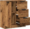 vidaXL - Dressoir - 60x30x70 - cm - bewerkt - hout - oud - houtkleurig