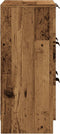 vidaXL - Dressoir - 60x30x70 - cm - bewerkt - hout - oud - houtkleurig