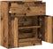 vidaXL - Dressoir - 60x30x70 - cm - bewerkt - hout - oud - houtkleurig