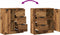 vidaXL - Dressoir - 60x30x70 - cm - bewerkt - hout - oud - houtkleurig