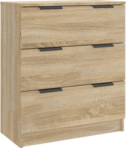 vidaXL - Dressoir - 60x30x70 - cm - bewerkt - hout - sonoma - eikenkleurig