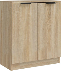 vidaXL - Dressoir - 60x30x70 - cm - bewerkt - hout - sonoma - eikenkleurig