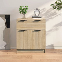 vidaXL - Dressoir - 60x30x70 - cm - bewerkt - hout - sonoma - eikenkleurig