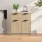 vidaXL - Dressoir - 60x30x70 - cm - bewerkt - hout - sonoma - eikenkleurig