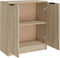 vidaXL - Dressoir - 60x30x70 - cm - bewerkt - hout - sonoma - eikenkleurig