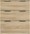 vidaXL - Dressoir - 60x30x70 - cm - bewerkt - hout - sonoma - eikenkleurig