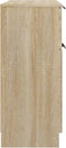 vidaXL - Dressoir - 60x30x70 - cm - bewerkt - hout - sonoma - eikenkleurig