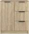 vidaXL - Dressoir - 60x30x70 - cm - bewerkt - hout - sonoma - eikenkleurig