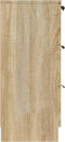 vidaXL - Dressoir - 60x30x70 - cm - bewerkt - hout - sonoma - eikenkleurig