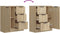 vidaXL - Dressoir - 60x30x70 - cm - bewerkt - hout - sonoma - eikenkleurig