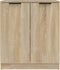 vidaXL - Dressoir - 60x30x70 - cm - bewerkt - hout - sonoma - eikenkleurig