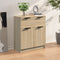 vidaXL - Dressoir - 60x30x70 - cm - bewerkt - hout - sonoma - eikenkleurig