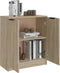 vidaXL - Dressoir - 60x30x70 - cm - bewerkt - hout - sonoma - eikenkleurig