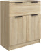 vidaXL - Dressoir - 60x30x70 - cm - bewerkt - hout - sonoma - eikenkleurig