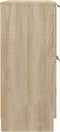 vidaXL - Dressoir - 60x30x70 - cm - bewerkt - hout - sonoma - eikenkleurig