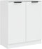 vidaXL - Dressoir - 60x30x70 - cm - bewerkt - hout - wit