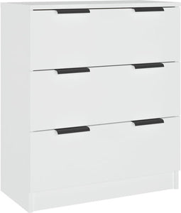 vidaXL - Dressoir - 60x30x70 - cm - bewerkt - hout - wit