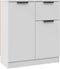 vidaXL - Dressoir - 60x30x70 - cm - bewerkt - hout - wit