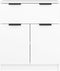 vidaXL - Dressoir - 60x30x70 - cm - bewerkt - hout - wit