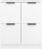 vidaXL - Dressoir - 60x30x70 - cm - bewerkt - hout - wit