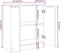 vidaXL - Dressoir - 60x30x70 - cm - bewerkt - hout - wit