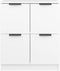 vidaXL - Dressoir - 60x30x70 - cm - bewerkt - hout - wit