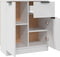 vidaXL - Dressoir - 60x30x70 - cm - bewerkt - hout - wit