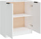 vidaXL - Dressoir - 60x30x70 - cm - bewerkt - hout - wit