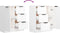 vidaXL - Dressoir - 60x30x70 - cm - bewerkt - hout - wit