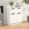 vidaXL - Dressoir - 60x30x70 - cm - bewerkt - hout - wit