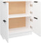 vidaXL - Dressoir - 60x30x70 - cm - bewerkt - hout - wit